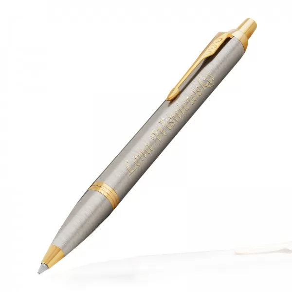 Długopis firmy Parker IM Brushed Metal GT z grawerem