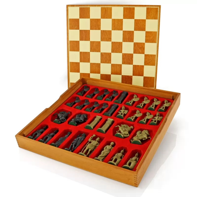 grawerowane szachy rzymskie z dowolną dedykacją