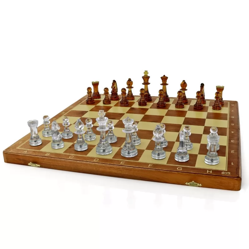 szachy bursztynowe z dowolnym grawerem