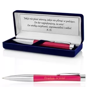 personalizowany długopis w pudełku z grawerem