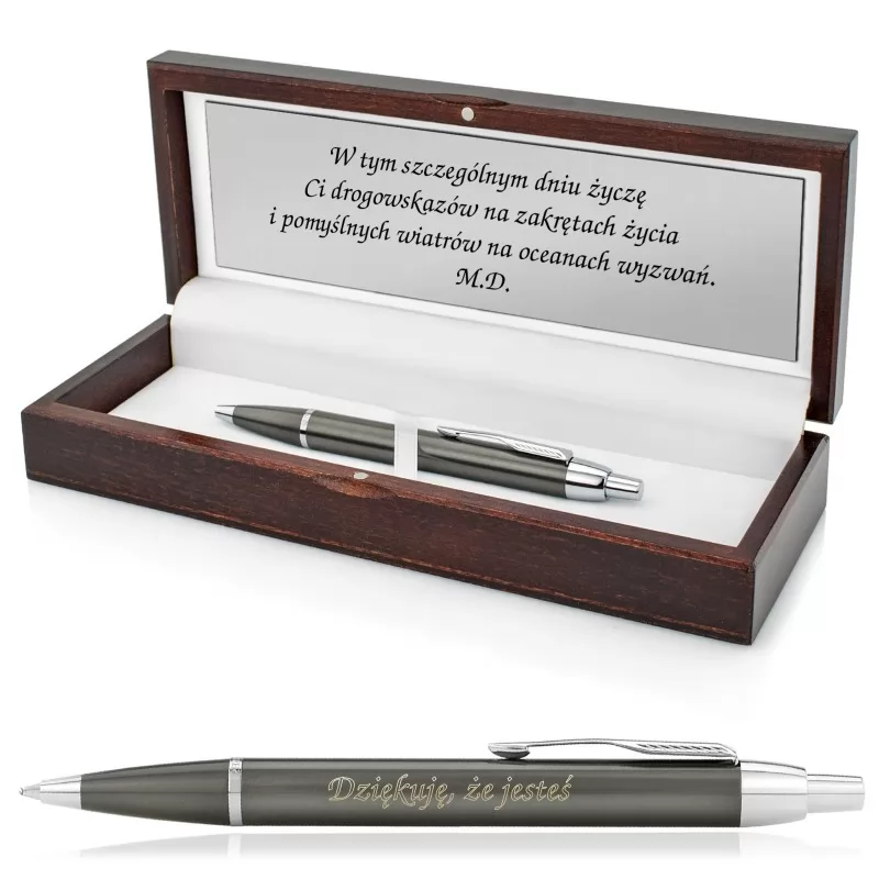 długopis parker w pudełku z grawerem na wyjątkowy prezent