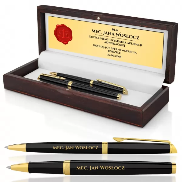 Komplet Waterman Hemisphere GT pióro kulkowe i długopis w etui z personalizacją