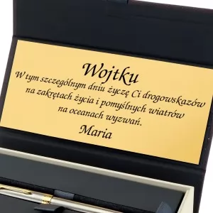 długopis z grawerem w pudełku na prezent